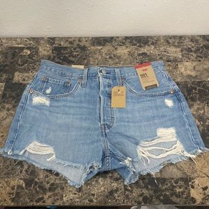 Levi 501 High Rise Shorts Size 30
